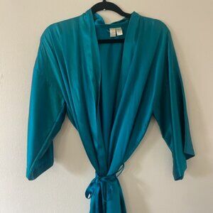 Teal Short Robe